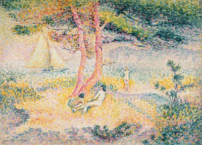 The Beach at St. Clair, 1901 by Henri Edmond Cross